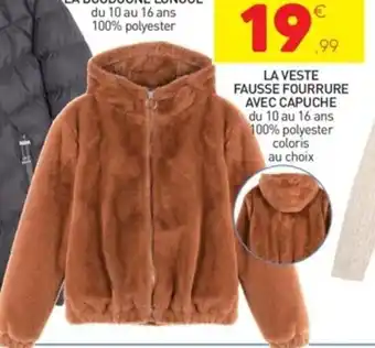 La Veste Fausse Fourrure Avec Capuche