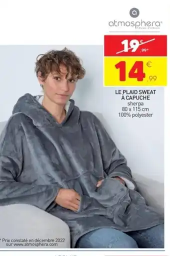 Stokomani Le Plaid Sweat à Capuche offre