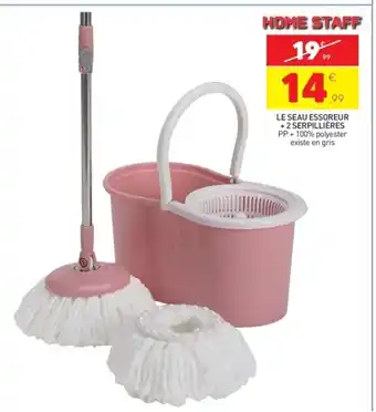 Stokomani Le Seau Essoreur + 2 Serpillières offre