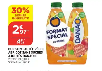 Bi1 Boisson Lactée Peche Abricot Sans Sucres Ajoutés Danao offre