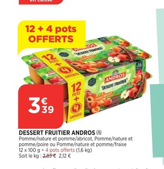 Bi1 Dessert Fruitier Andros offre