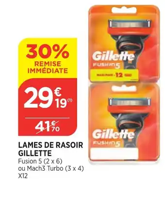 Bi1 Lames de Rasoir Gillette offre