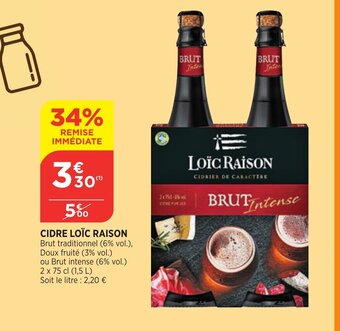Bi1 Cidre Loîc Raison offre