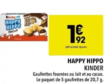 Supeco Happy Hippo Kinder offre