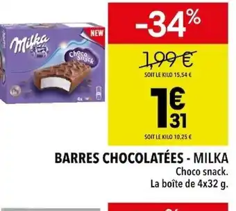 Barres Chocolatées - Milka