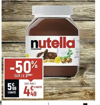 Spar Nutella Ferrero offre