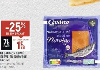 Spar Saumon Fume élevé en Norvège Casino offre