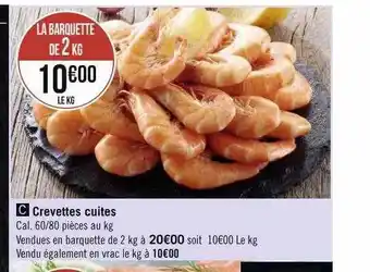 Crevettes cuites