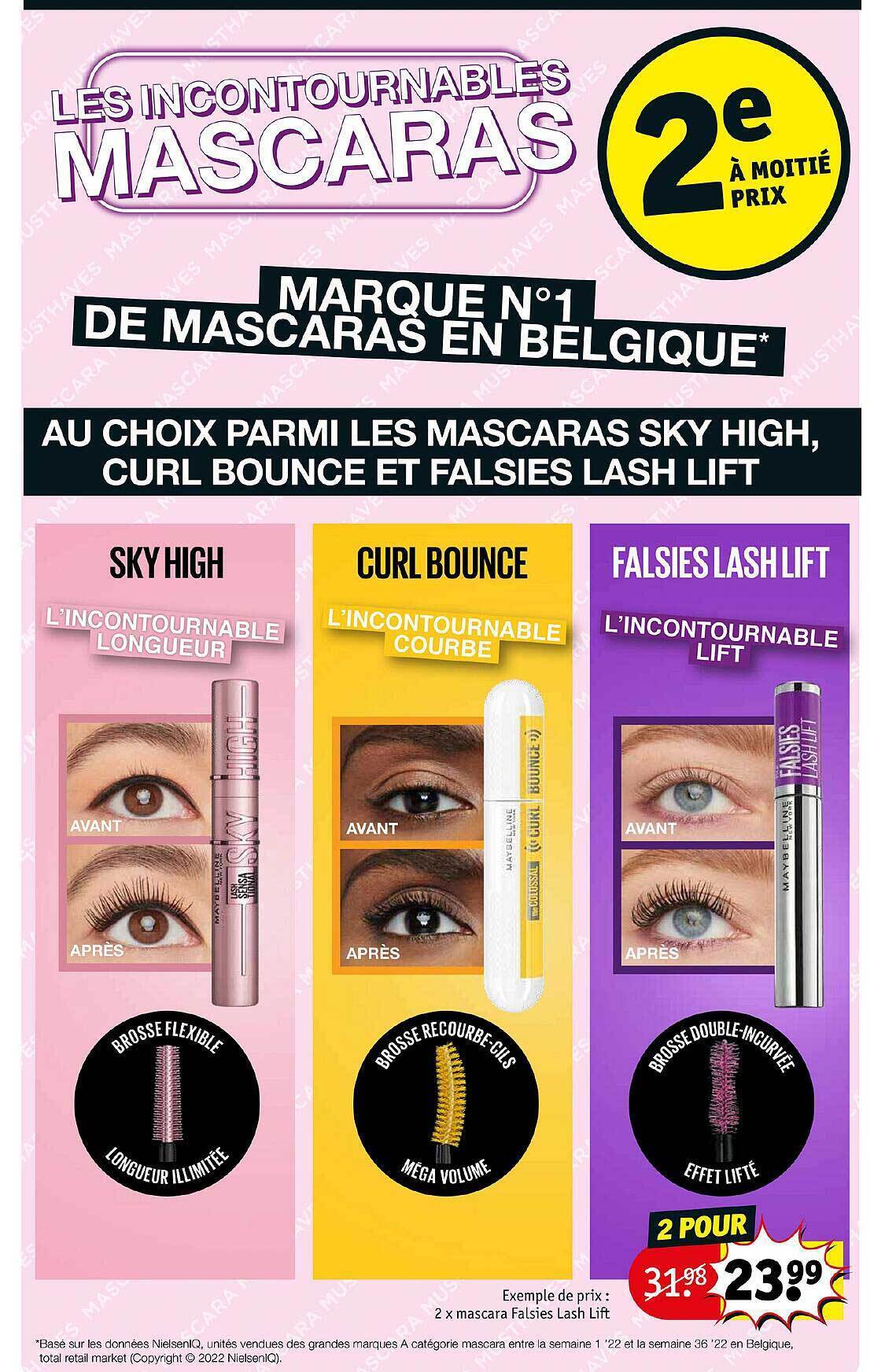 Promo Les incontournables mascaras chez Kruidvat