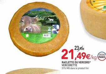 naturéO Raclette du vercors vercorette offre