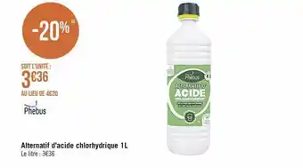 Alternatif d'acide chlorhydrique 1 l phébus