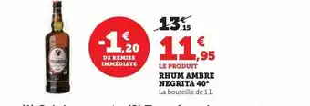 U Express Rhum ambré negrita 40° offre