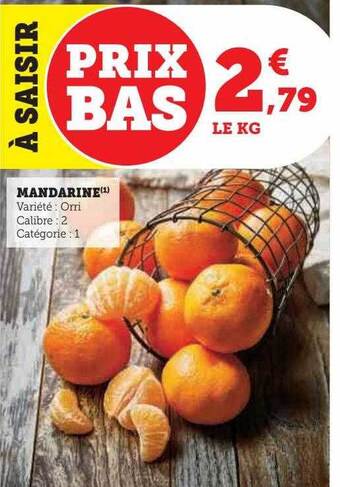 U Express Mandarine offre