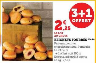 U Express Beignets fourrés offre