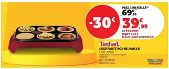 U Express Crep'party bonne maman tefal offre