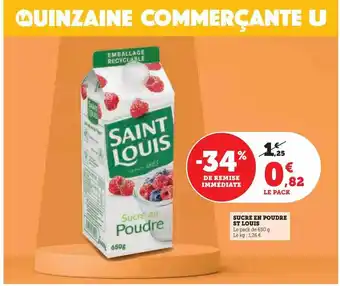 U Express Sucre en poudre st louis offre