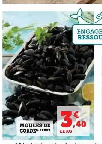 U Express Moules de corde offre