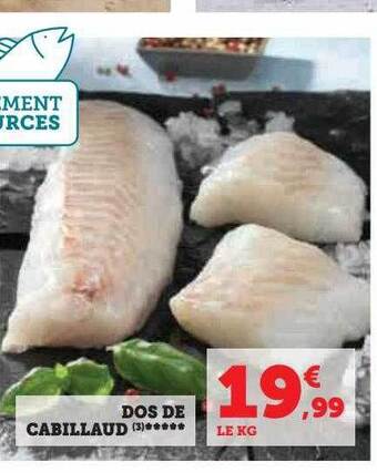 U Express Dos de cabillaud offre