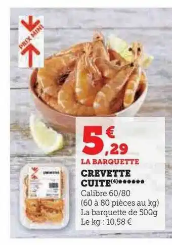 U Express Crevette cuite offre