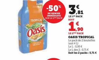 U Express Oasis tropical offre