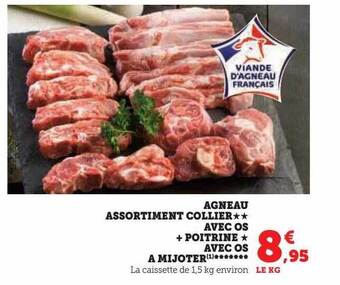U Express Agneau assortiment collier**avec os + poitrine*avec os à mijoter offre