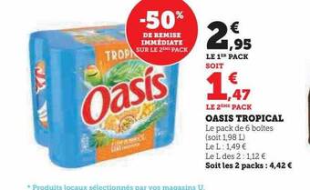 U Express Oasis tropical offre