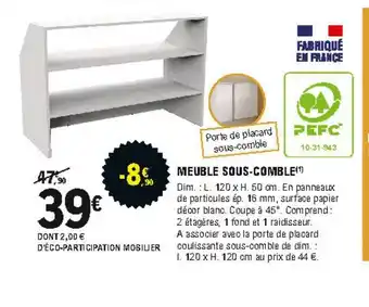 E.Leclerc Brico Meuble Sous-comble offre