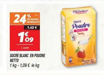 Netto Sucre blanc en poudre netto offre