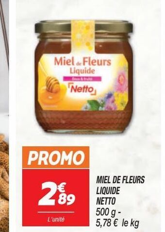 Miel de fleurs liquide netto