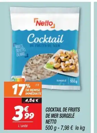 Netto Cocktail de fruits de mer surgele netto offre