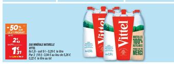 Netto Eau minerale naturelle vittel offre