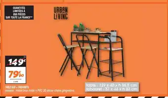 Netto Table bar + tabourette offre
