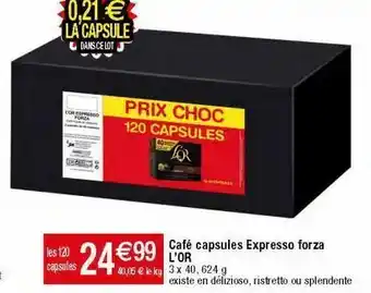 Migros Capsules de café l'or offre