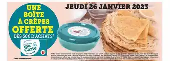 Hyper U Boîte à crêpes offerte offre