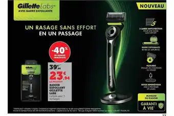 Hyper U Rasoir exfoliant gillette labs offre