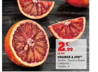 Hyper U Orange à jus offre
