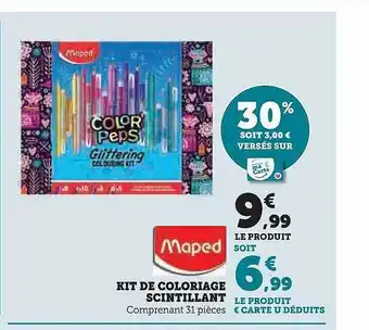 Hyper U Kit de coloriage scintillant maped offre