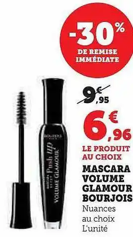 Hyper U Mascara volume glamour bourjois offre