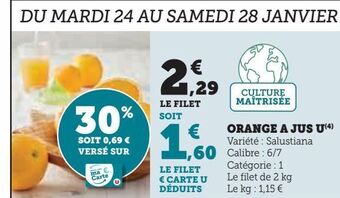 U Express Orange a jus u offre