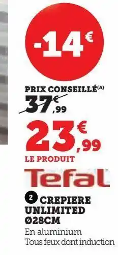 Crepiere unlimited 28 cm