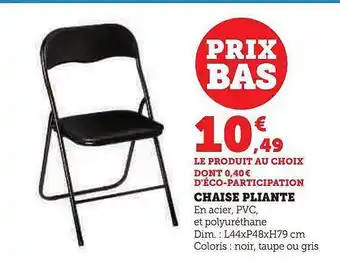 Hyper U Chaise pliante offre