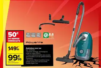 Carrefour Aspirateur Avec Sac offre