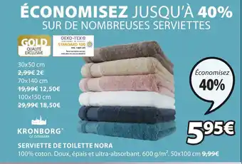 JYSK Serviette de Toilette Nora offre