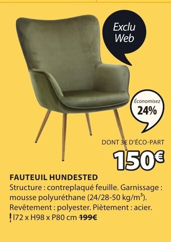 JYSK Fauteuil Hundested offre
