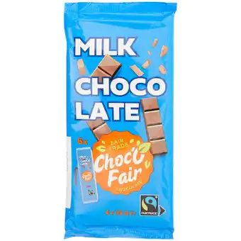 Action Tablette de chocolat choc-o-fair offre
