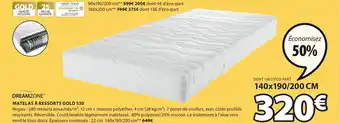 JYSK Matelas à Ressorts Gold S30 offre