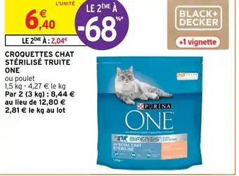 Intermarché Croquettes Chat Stérilise Truite One offre