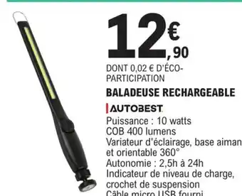Baladeuse Rechargeable