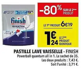 Supeco Pastille lave vaisselle - finish offre