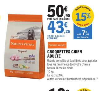 E.Leclerc Jardi Croquettes Chien Adulte offre